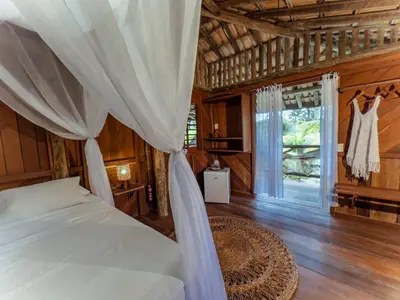 Uma cama ou camas num quarto em Barrinha dos Ventos Barrinha de Baixo Ceara Quartos Casas Kitesurf
