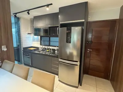 A cozinha ou kitchenette de Casa Sol Boutique Wai Wai Cumbuco com vista mar