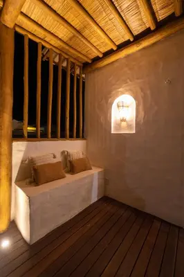 Uma área de estar em Vila Bento - Casas com conforto e sofisticação