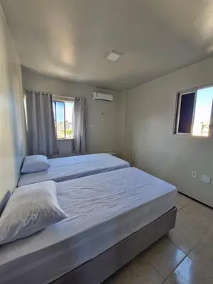 Uma cama ou camas num quarto em Apto Praia do Futuro 3 minutos da praia