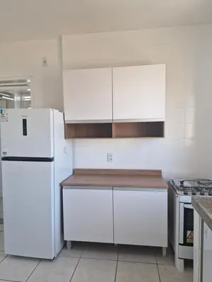 A cozinha ou kitchenette de Apto Praia do Futuro 3 minutos da praia