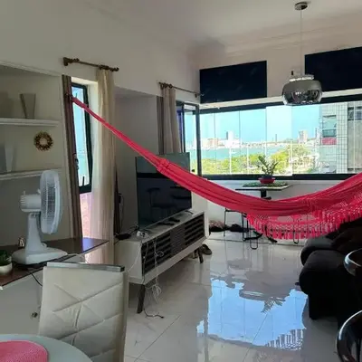 Flat Beira Mar com vista total para o mar