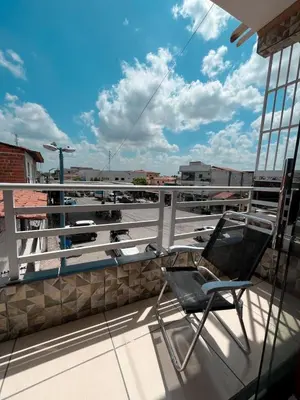 Uma varanda ou terraço em Flat Terra do Sol - Jijoca