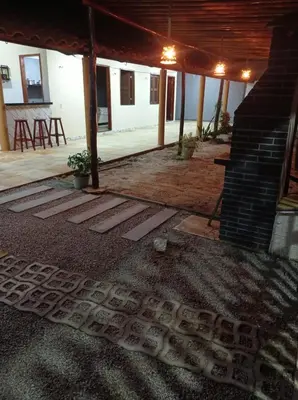 O edifício onde a casa de férias está situado