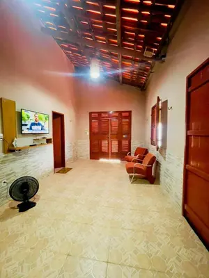 Uma área de estar em Jfhouse beach