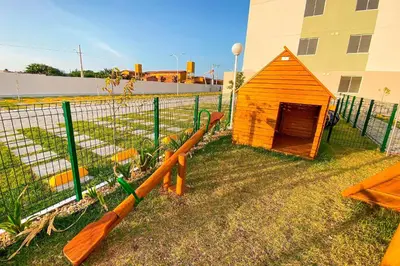 O edifício onde o apartamento está situado