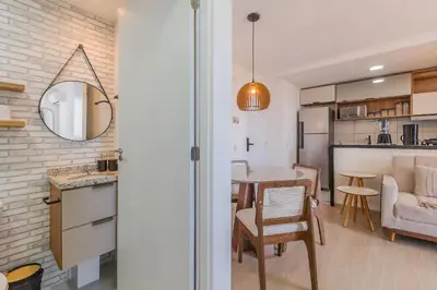 A cozinha ou kitchenette de Mirante #1405 - Apê vista mar por Carpediem