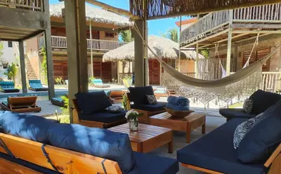 Uma área de estar em Casa Serena Prea