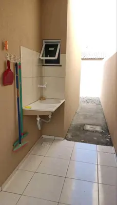 A cozinha ou kitchenette de Seu lar na Praia