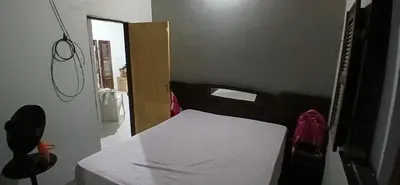 Uma cama ou camas num quarto em Casa com piscina em Morro Branco, Beberibe - Ce
