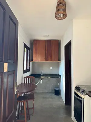 A cozinha ou kitchenette de Vila Lua Aparts - Apartamento 1