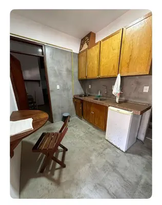 A cozinha ou kitchenette de Vila Lua Aparts - Apartamento 4