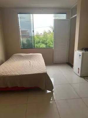 Uma cama ou camas num quarto em Ap martins