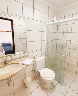 Uma casa de banho em Casa Porto das Dunas