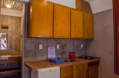 A cozinha ou kitchenette de Vila Lua Aparts - Apartamento 2