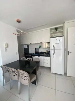 A cozinha ou kitchenette de CN Porto das Dunas Beach