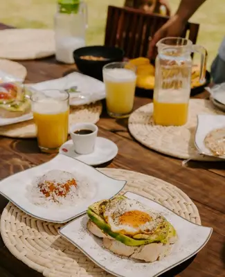 Refeições no B&B ou nas proximidades