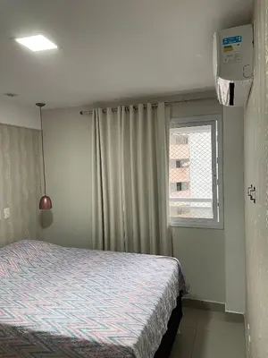 A planta de Flat 2 quartos a 50m da praia perto da feirinha