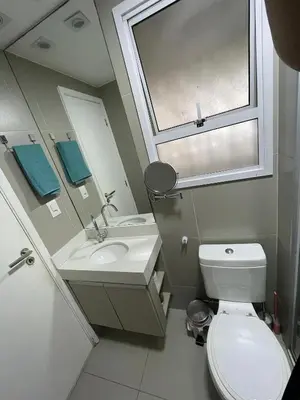 A planta de Flat 2 quartos a 50m da praia perto da feirinha