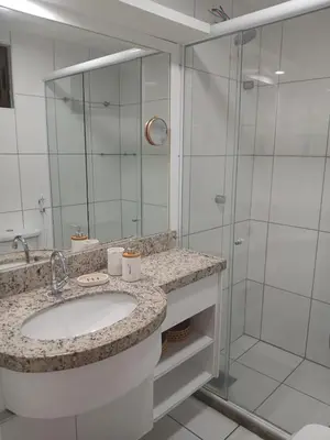 Uma casa de banho em Beach Place Resort