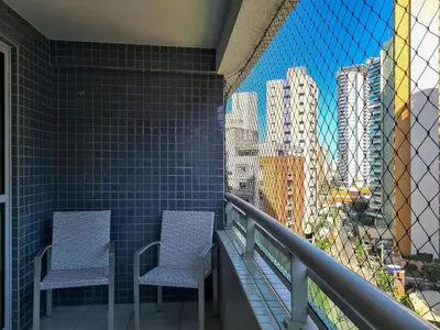 A planta de Beach Class Queridinho Apto 2Qtos 50m Praia