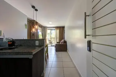 A cozinha ou kitchenette de VG Sun Cumbuco Térreo WiFi Ar Cond 4 Pessoas