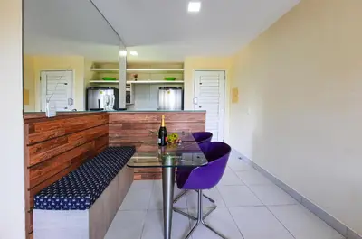 A planta de VG Sun Cumbuco Flat Nascente Wi-Fi 4 Pessoas