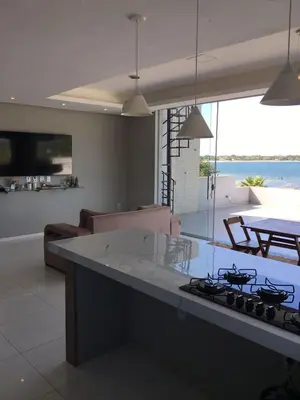 A cozinha ou kitchenette de Apartamento Lagoa do Paraiso - Jericoacoara