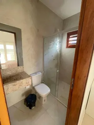 Uma casa de banho em Clube Mirante do Iguape
