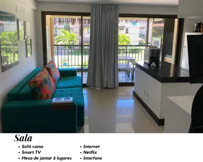 Uma televisão e/ou sistema de entretenimento em Manhattan Beach Riviera, Aquiraz