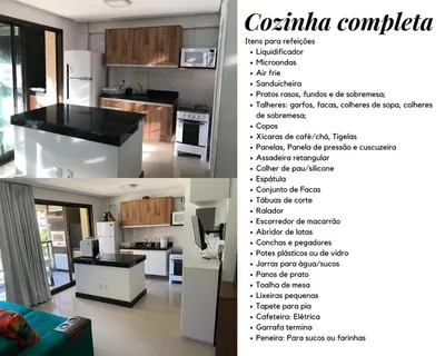 A cozinha ou kitchenette de Manhattan Beach Riviera, Aquiraz