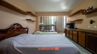 Uma cama ou camas num quarto em Apartamento em Fortaleza a 300m da Praia do Futuro