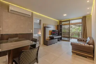 Uma área de estar em WaiWai #D205 - Apartamento em Cumbuco by Carpediem