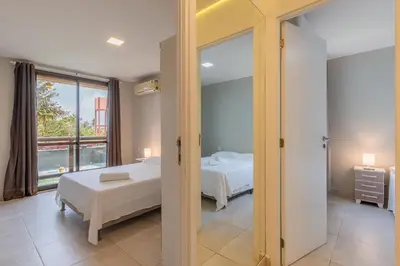 Uma cama ou camas num quarto em WaiWai #D205 - Apartamento em Cumbuco by Carpediem