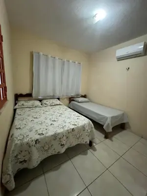Uma cama ou camas num quarto em Casa flecheiras