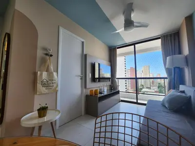 Uma televisão e/ou sistema de entretenimento em 1204 · JSmart Novo, 1 suíte, Wi-Fi 450 mb, by CasaCris