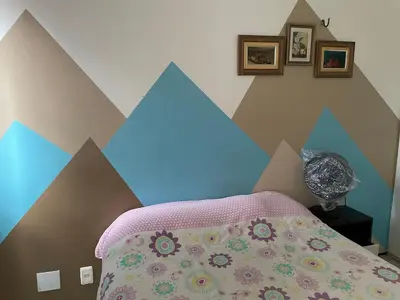 Uma cama ou camas num quarto em Flat Dragão do Mar