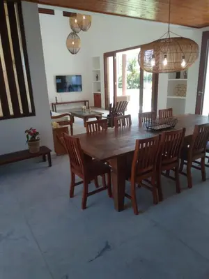 Uma área de estar em Villas de Guajirú, Casa 2
