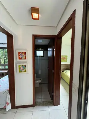 Uma cama ou camas num quarto em Casa na Serra - Monte Flor