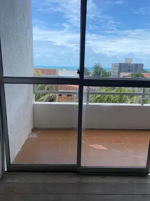 Uma varanda ou terraço em Apto Temporada praia do futuro Fortaleza CE