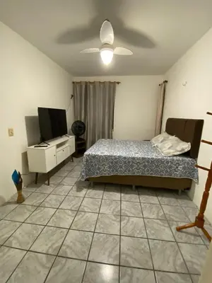 Uma cama ou camas num quarto em Apto Temporada praia do futuro Fortaleza CE