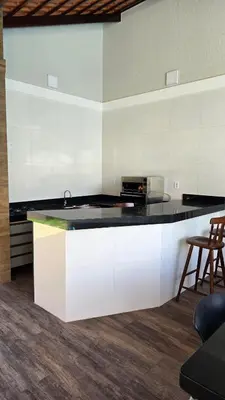 A cozinha ou kitchenette de Casa de Praia no Cumbuco
