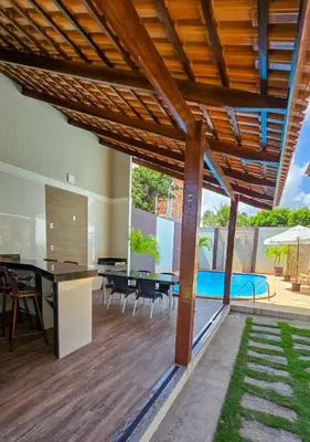 A piscina em ou perto de Casa de Praia no Cumbuco