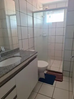 Uma casa de banho em Apartamento para temporada Beira Mar
