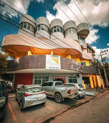 O edifício onde o aparthotel está situado