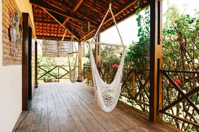 Uma varanda ou terraço em Casa Bem Te Vi
