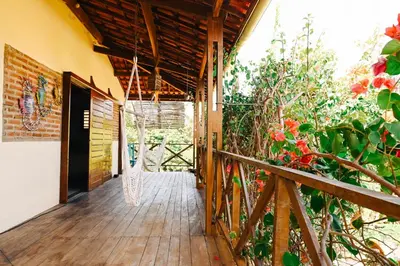 Uma varanda ou terraço em Casa Bem Te Vi