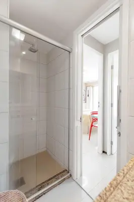 Uma casa de banho em Apartamento Vista Mar