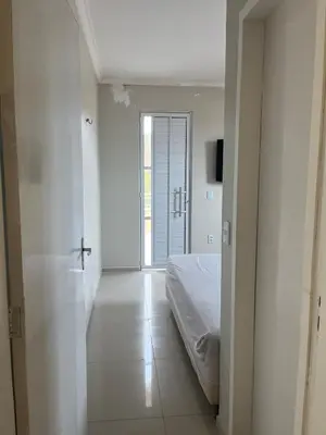 Uma cama ou camas num quarto em Casa Duplex PECEM