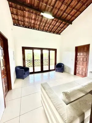 Uma área de estar em Guaramiranga Casa 10 suítes, Campo de Futebol e Vôlei